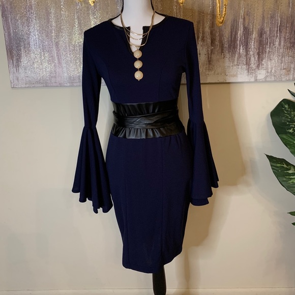 Navy Blue Dress - Picture 2 of 8